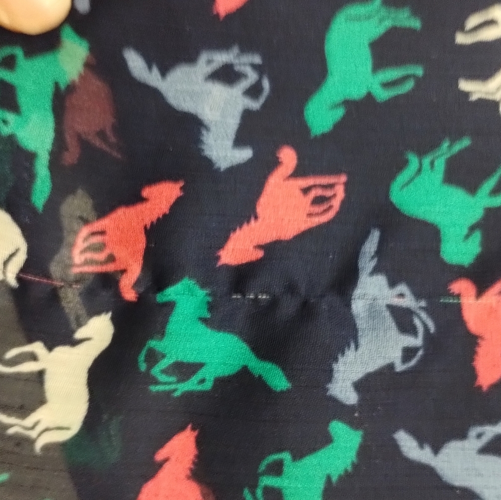 Xhilaration Retro Horse Print Peter Pan Dress Juniors Deep Navy SZ S/P FairyCore - Picture 12 of 15